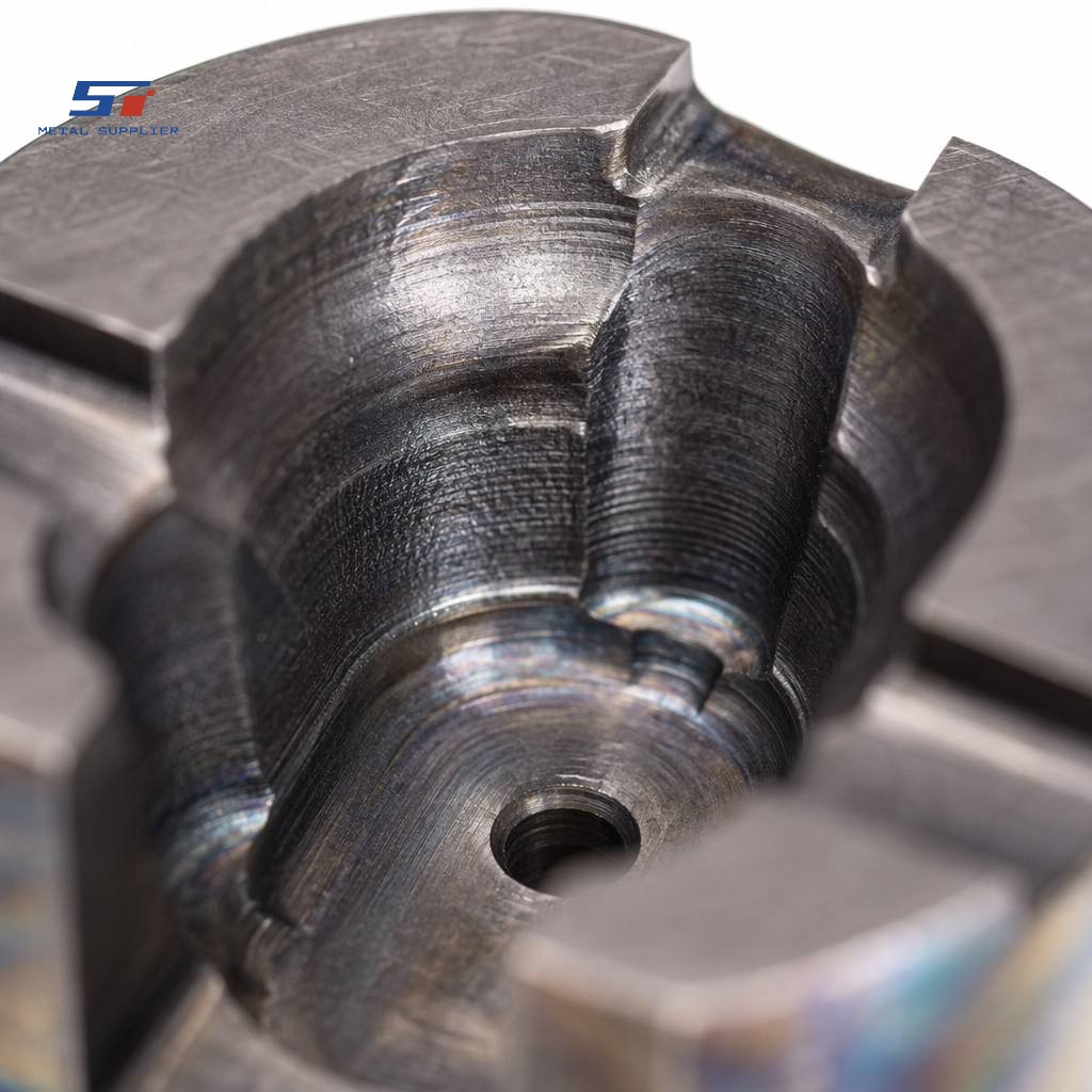 CNC milled tool steel die block