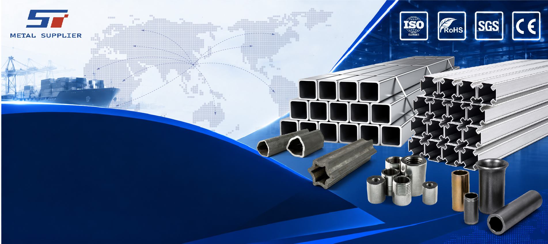 شركة صينية رائدة في تصنيع الأنابيب الفولاذية والمنتجات المعدنية، تنتج أنابيب غير ملحومة، وأنابيب ملحومة، وأنابيب فولاذية دقيقة، وفولاذ مجلفن، حاصلة على شهادة ISO9001.
